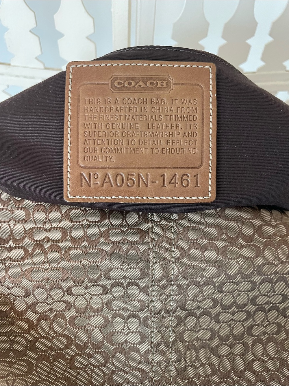 Vintage Coach Soho Signature Canvas Hobo Bag (Style No. 1461) - Picture 4 of 6